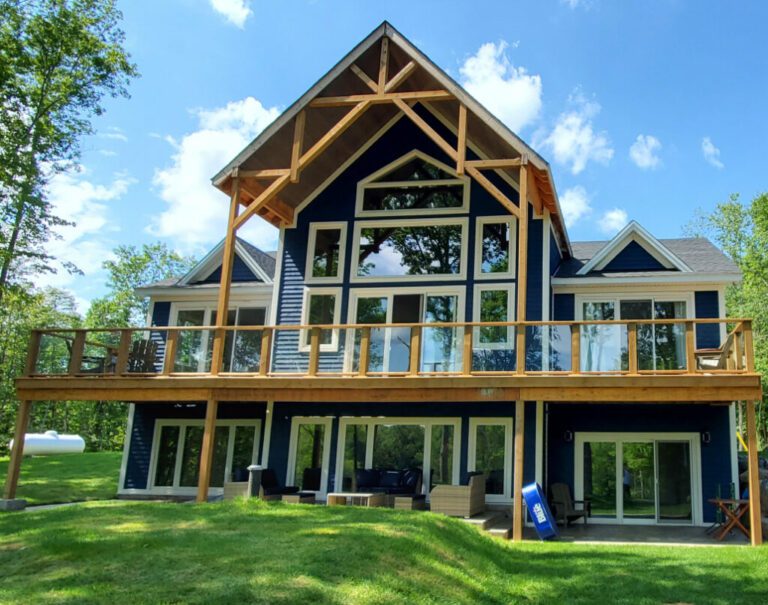 View of the facade of a cottage for rent