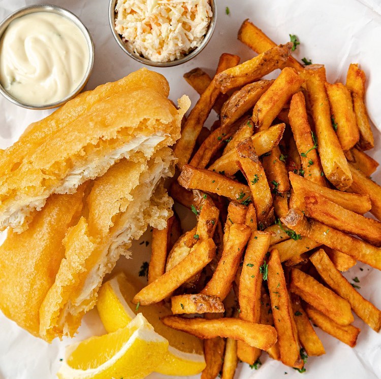 Fish and Chips on display 