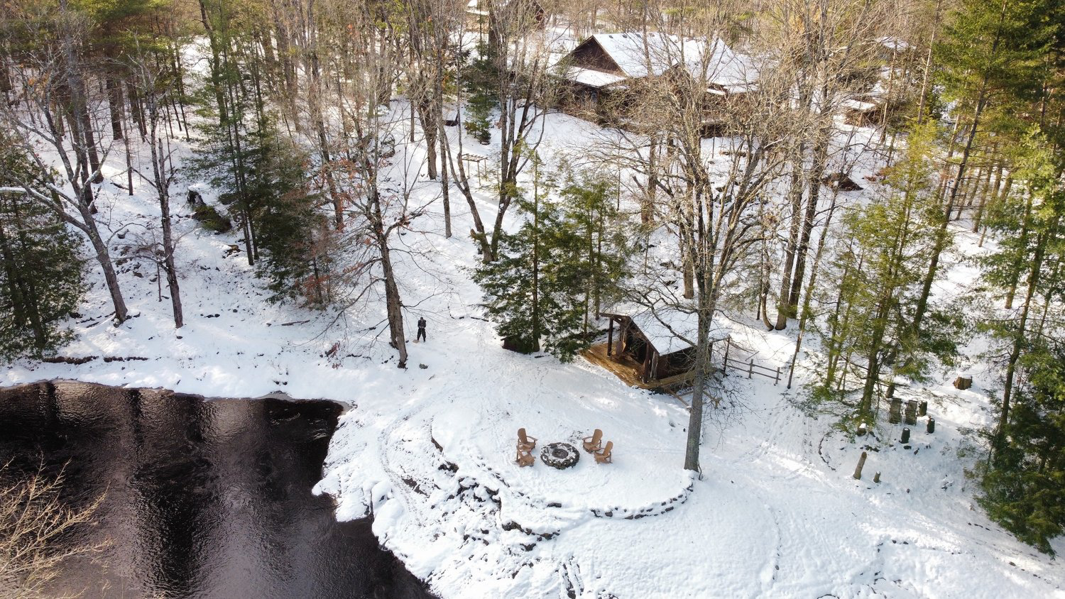 Black River Retreat Aerial View