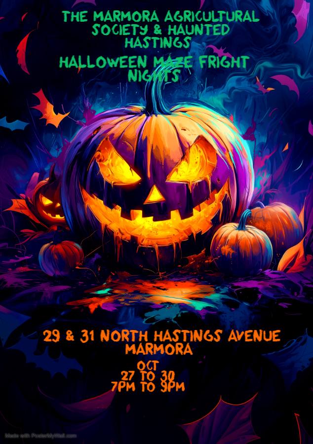 Marmora Maze fright Night event