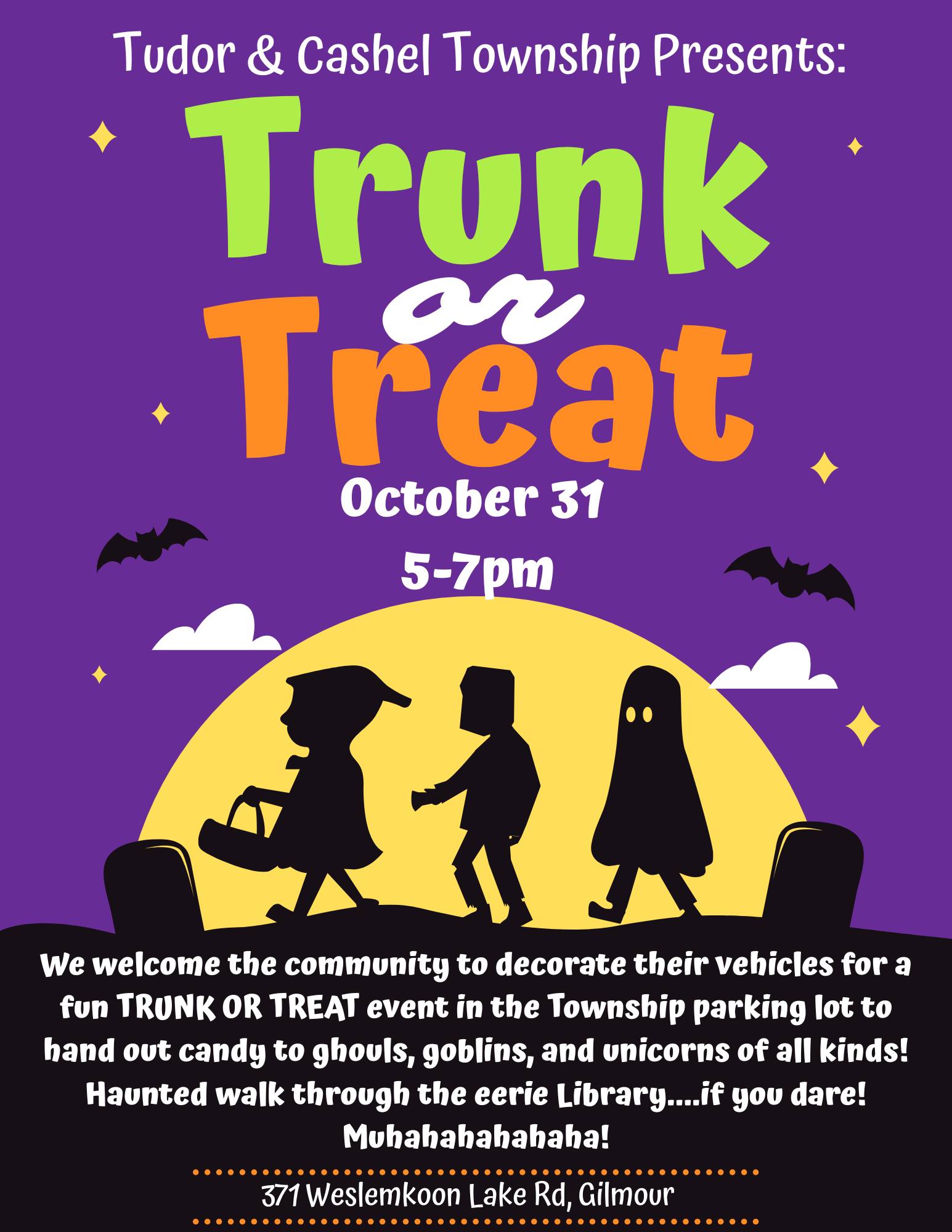 Trunk or Treat Event poster