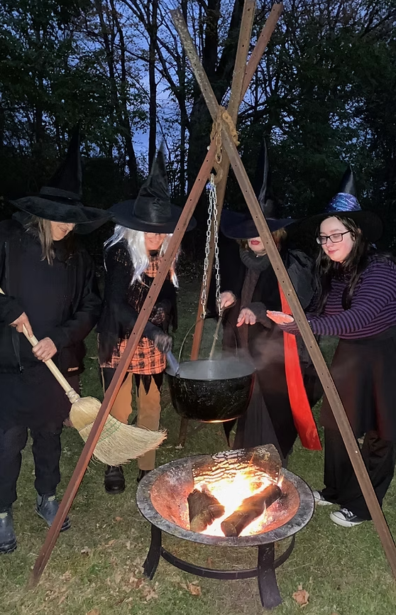 Photo of people dressed as witches from Queensborough Trail of Terror website