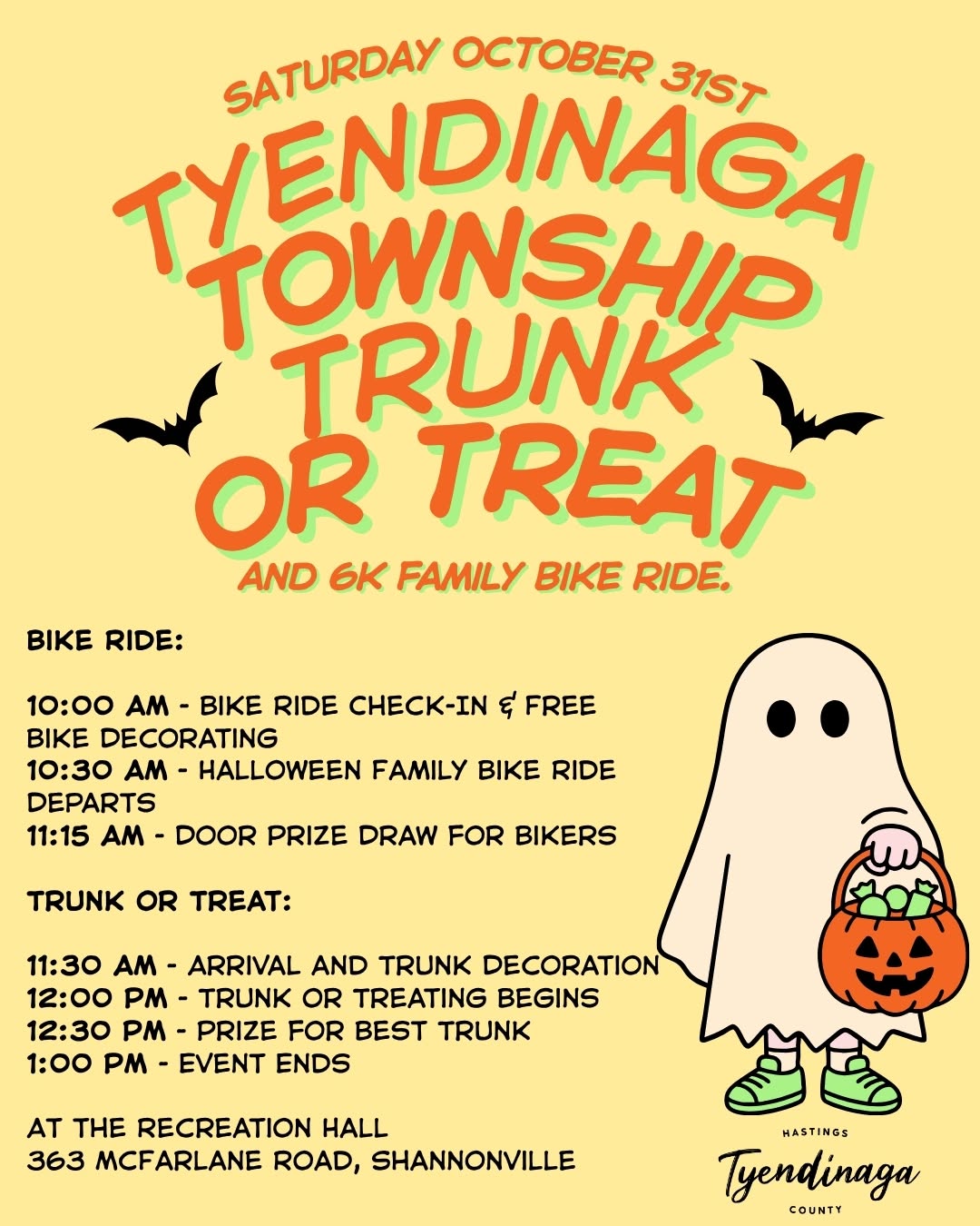 Tyendinaga Township Trunk or Treat Poster