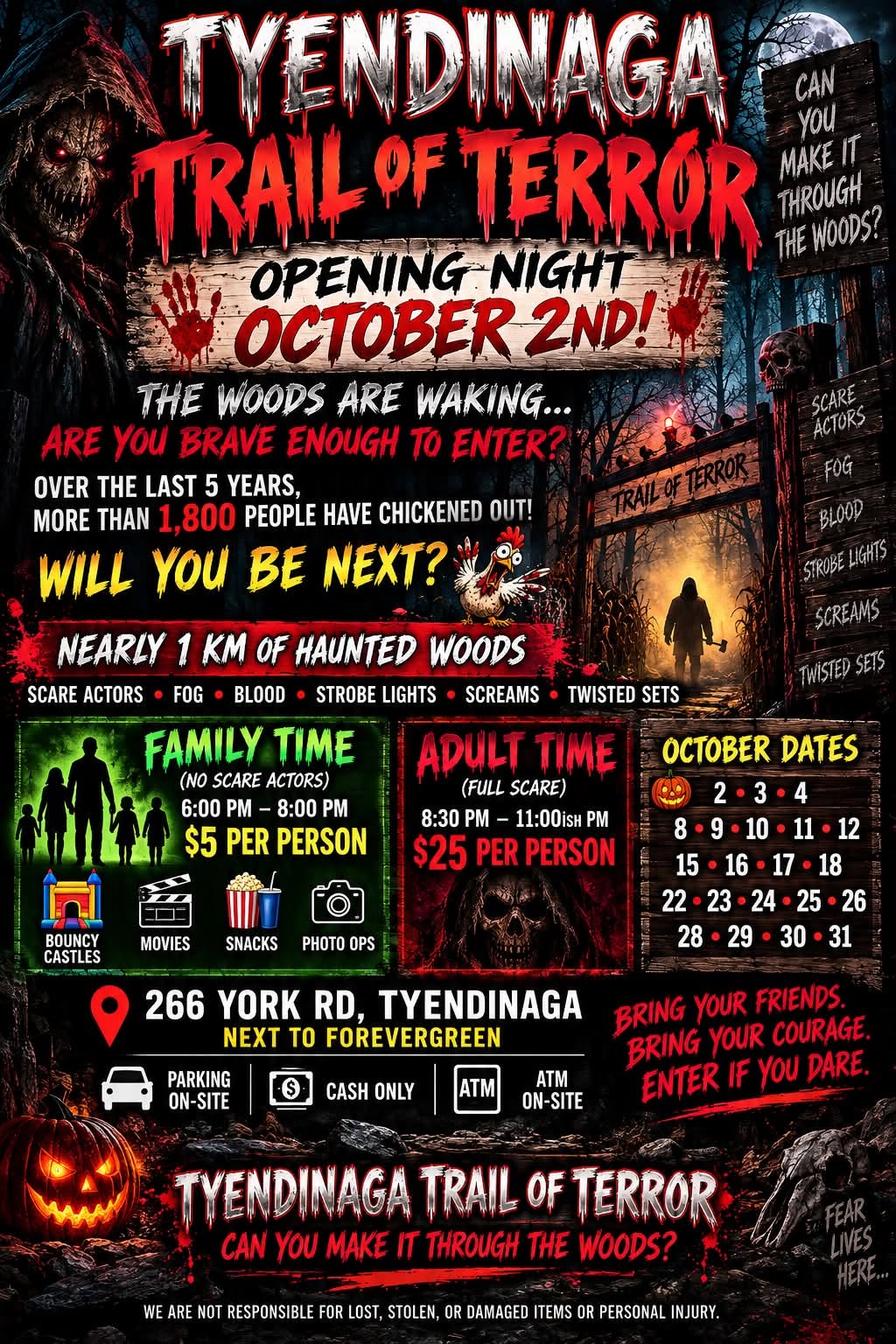  Tyendinaga Trail of Terror Poster