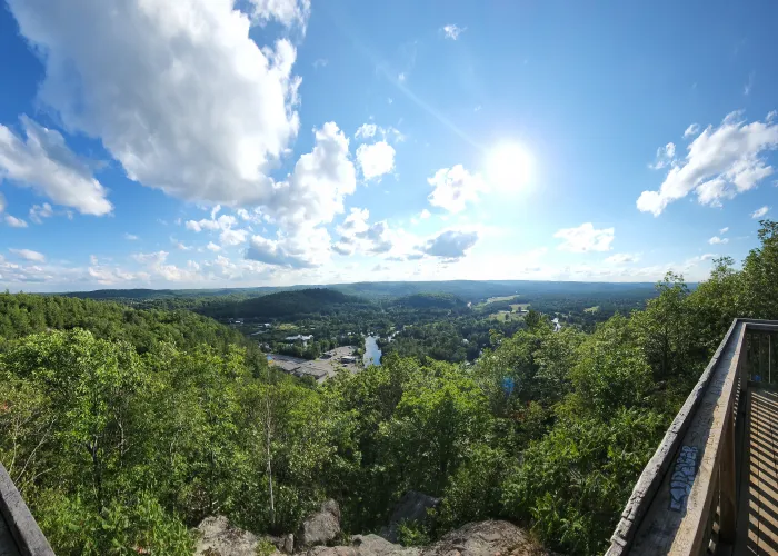 View of Bancroft from Eagles Nest Lookout