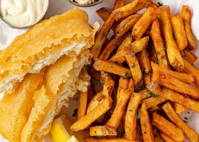 Fish and Chips on display 