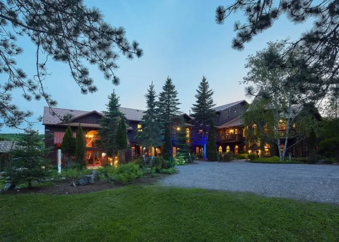 Exterior of award winning Grail Springs Retreat outside Bancroft, Ontario