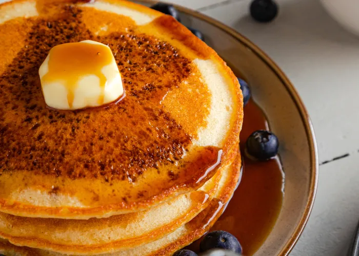 Pancakes from Cafe B.C in Bancroft, ON