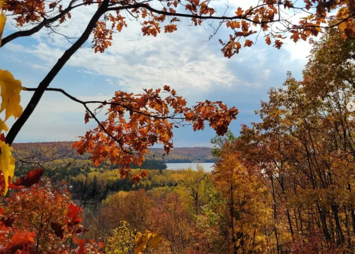 Lookout at Lake St. Peter Provincial Park in Hastings Highlands, Ontario