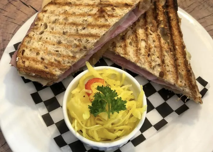 Food displayed on a plate