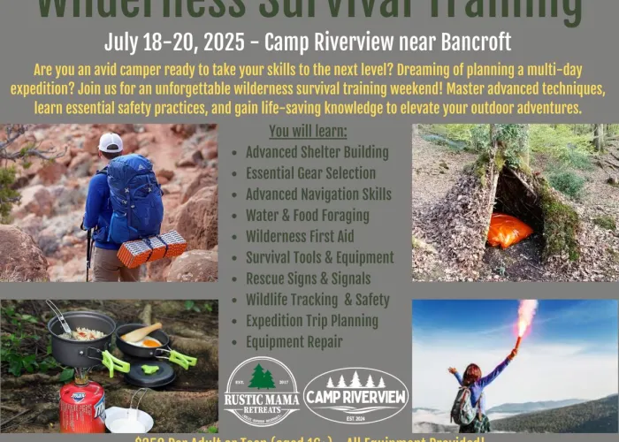 wilderness survival training weekend event details