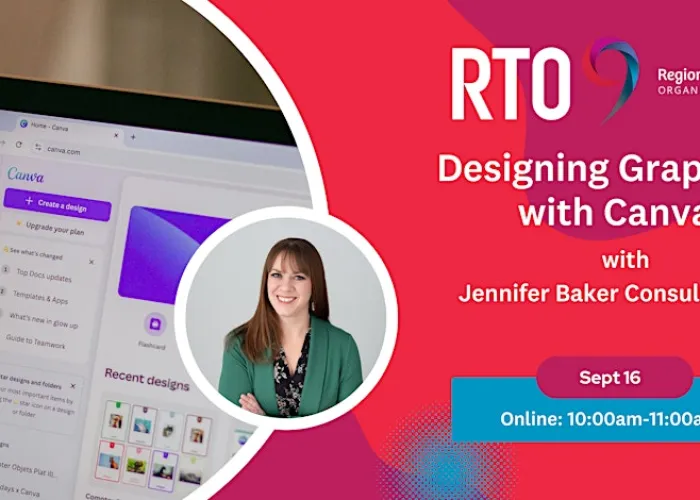 Poster for the workshop on Designing Graphics with Canva