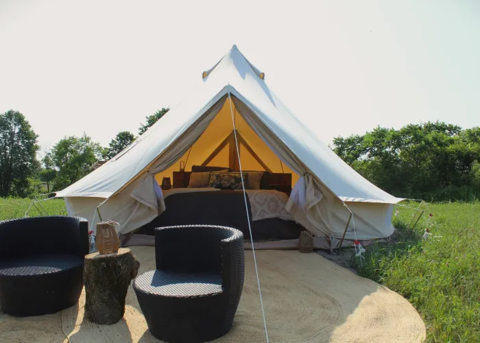 glamping yurt