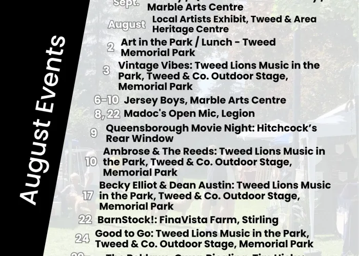 list of arts events in Tweed and area