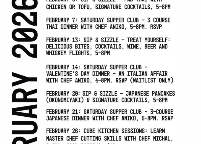 February Cube Coffee Events