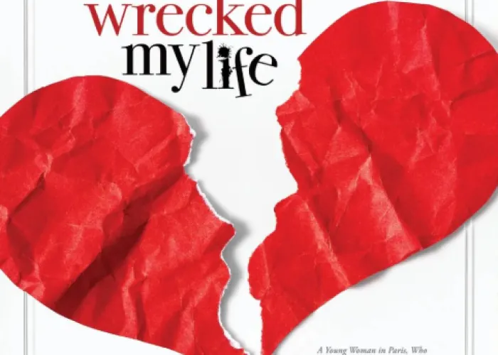 Jane Austen Wrecked My Life Move poster with ripped paper heart