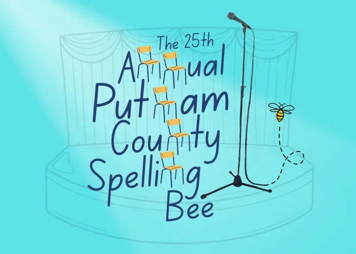 Name of musical on a stage with a microphone and a bee
