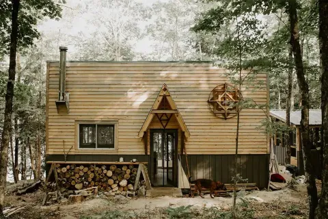 Solar Powered Off-Grid Cabin on a lake outside Madoc, Ontario